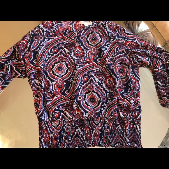 COPY - 😍Michael Kors multi color pattern blouse - Picture 2 of 6